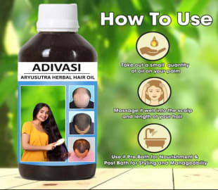 Herbal Adivasi Hair Oil for Hair Growth, Hair Fall Control (Pack of 2) 100 ML each