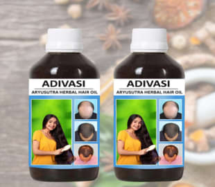 Herbal Adivasi Hair Oil for Hair Growth, Hair Fall Control (Pack of 2) 100 ML each